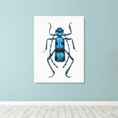 Rosalia Alpina beetle キャンバスプリント (インサイチュ (ウッドフロア))