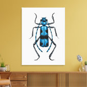 Rosalia Alpina beetle キャンバスプリント (インサイチュ (リビング))