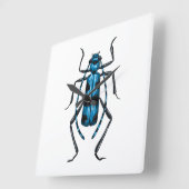 Rosalia Alpina beetle スクエア壁時計 (傾斜)