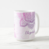 Rosaline Mandala 15 oz. Personalized Mug コーヒーマグカップ (正面右)