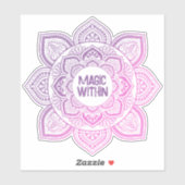 Rosaline Mandala Custom-Cut Vinyl Sticker シール (シート)
