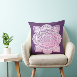 Rosaline Mandala Throw Pillow クッション