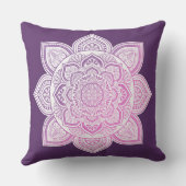 Rosaline Mandala Throw Pillow クッション (裏面)