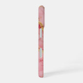 Rosaline Royale Luxury Blush Pink Marble Gold iPhone 16ケース (右側面)