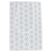 Rosary Blooming Blue Flower ミディアムペーパーバッグ (正面)
