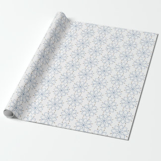 Rosary Blooming Blue Flower ラッピングペーパー
