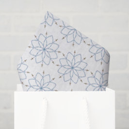 Rosary Blooming Blue Flower 薄葉紙