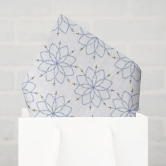 Rosary Blooming Blue Flower 薄葉紙