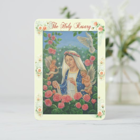 Rosary Prayer Card 招待状 (スタンド正面)