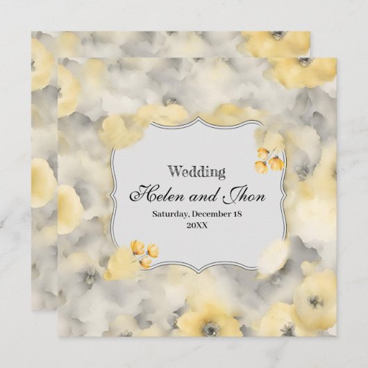 Rosas amarillas 招待状 (正面/裏面)