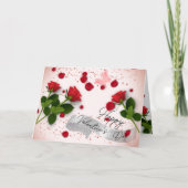 rosas de día San Valentín con cristales カード (正面)