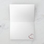  rosas de San Valentín con corazones  シーズンカード (内部)