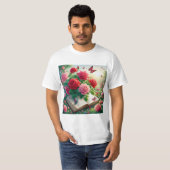 Rosas en el Jardín: Un Refugio de Belleza Tシャツ (正面フル)