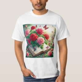 Rosas en el Jardín: Un Refugio de Belleza Tシャツ