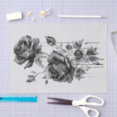 Rosas negras en acuarela 薄葉紙 (クラフト)