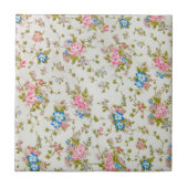 rosas pequeninas rosa e azul タイル (正面)