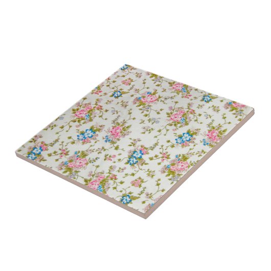 rosas pequeninas rosa e azul タイル (側面)