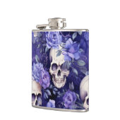 Rosas violetas con calaveras フラスク (左)