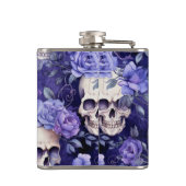Rosas violetas con calaveras フラスク (裏面)