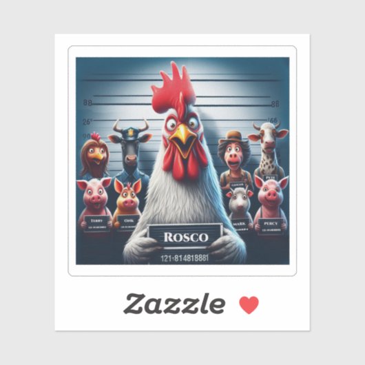 "Rosco Chicken Lineup" Vinyl  シール (シート)