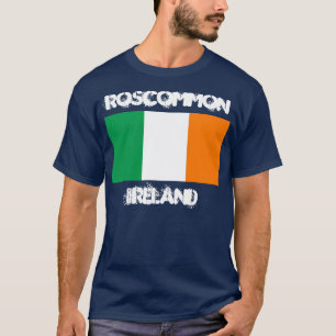 Roscommon、アイルランドの旗が付いているアイルランド Tシャツ