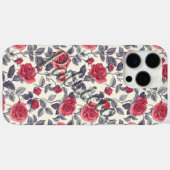 Rose カスタムネーム iPhoneケース フォン保護 Case-Mate iPhoneケース (裏面 (横))