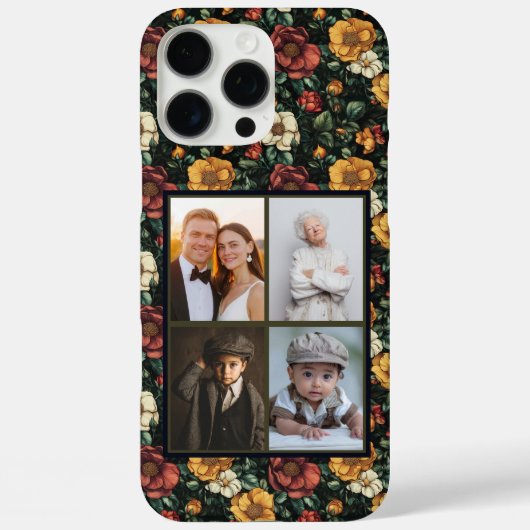 Rose カスタムフォトコラージュiPhoneケース 女子向け Case-Mate iPhoneケース (裏面)