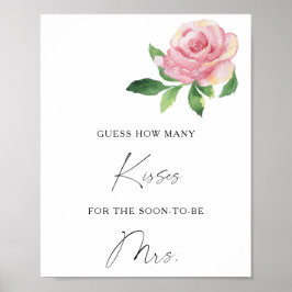 Rose - キスはいくつ？ ブライダルシャワーゲーム ポスター