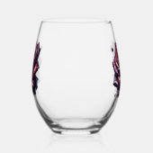 Rose ステムなしワイングラス (左)