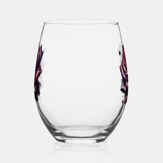 Rose ステムなしワイングラス (左)