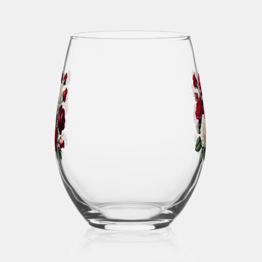 Rose ステムなしワイングラス (左)