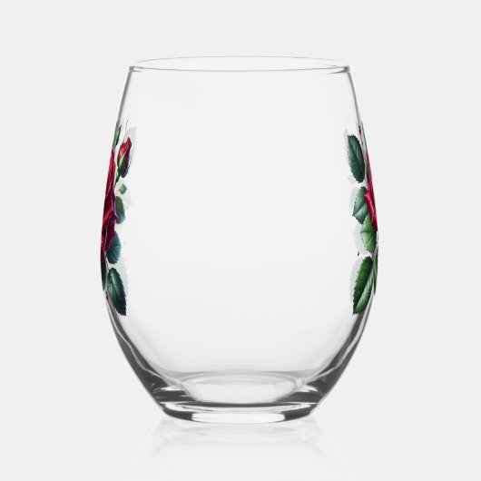 Rose ステムなしワイングラス (左)