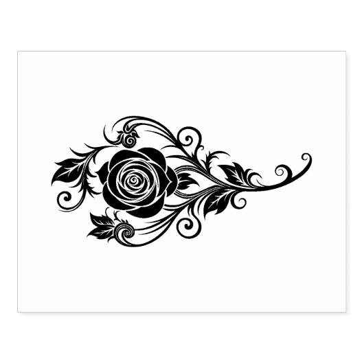 Rose ラバースタンプ (インプリント)