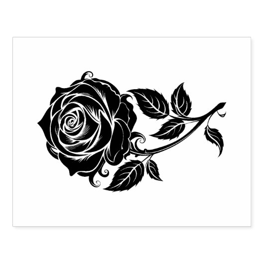 Rose ラバースタンプ (インプリント)