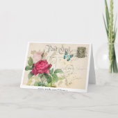 Rose (3) Greeting Card カード (裏面)