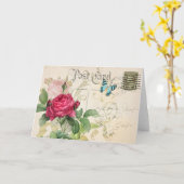 Rose (3) Greeting Card カード (黄色い花)