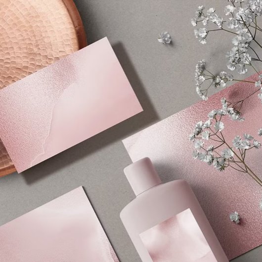 Rose Alcohol Ink Elegant Flat Menu メニュー