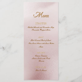 Rose Alcohol Ink Elegant Flat Menu メニュー