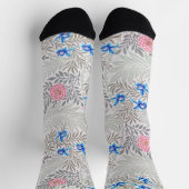 Rose and Larkspur, William Morris ソックス (上部)