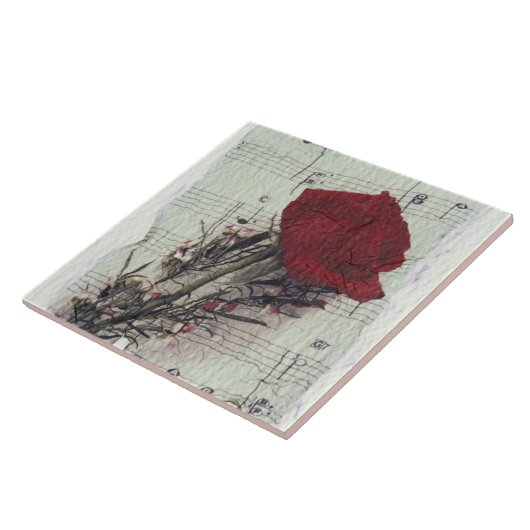 <Rose and Music> 金Koza 2著 タイル (側面)