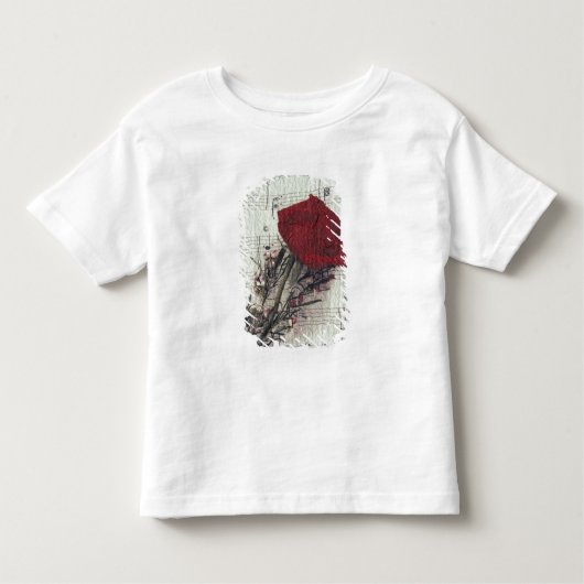 <Rose and Music> 金Koza 2著 トドラーTシャツ (正面)