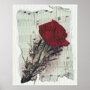 <Rose and Music>by Kim Koza 2 ポスター