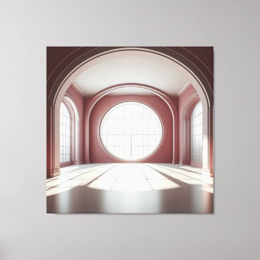 Rose Arch Window Hall キャンバスプリント (正面)