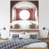 Rose Arch Window Hall キャンバスプリント (インサイチュ (寝室))
