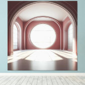 Rose Arch Window Hall キャンバスプリント (インサイチュ (ウッドフロア))