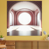 Rose Arch Window Hall キャンバスプリント (インサイチュ (リビング))