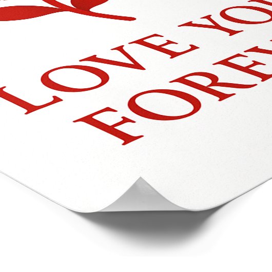 Rose Artwork Sharing Forever Valentine Romantic ポスター (角)