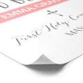 Rose Banner | Pink Communion Sign ポスター (角)