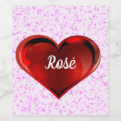 Rosé Beverage Label Set ワインラベル (シングルラベル)