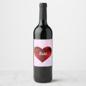 Rosé Beverage Label Set ワインラベル (正面)